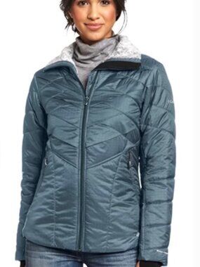 Columbia‎ Kaleidaslope II Interchange Omni Heat Winter Coat Metal Blue Women's S